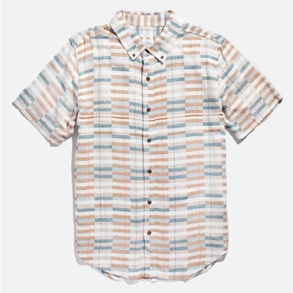 NWT Bridge & Burn Grant Slim Manzanita Button Shirt Mens Size 2XL